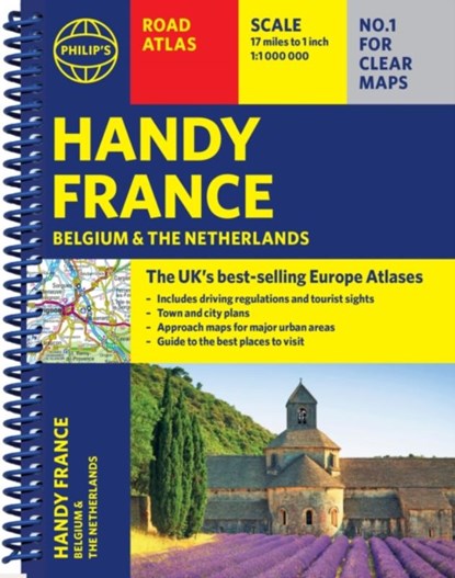 Philip's Handy Road Atlas France, Belgium and The Netherlands, Philip's Maps - Gebonden - 9781849077040
