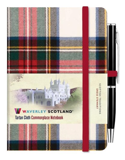 Waverley Commonplace Notebooks:Dress Stewart Tartan Mini Notebook with Pen (10.5 x 7cm), Waverley Scotland - Gebonden - 9781849345644