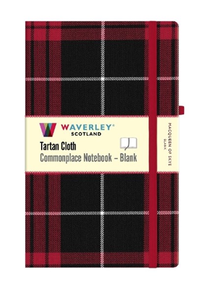 MacQueen of Skye Tartan Blank Notebook: Large 21cm x 13cm, Waverley Scotland - Gebonden - 9781849345712