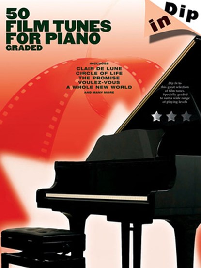 50 Film Tunes for Piano: Graded, Hal Leonard Corp - Gebonden - 9781849382342