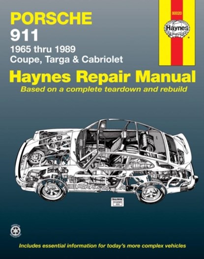 Porsche 911 (1965-1989) for Coupe, Targa & Cabriolet Haynes Repair Manual (USA), Haynes Publishing - Paperback - 9781850106982