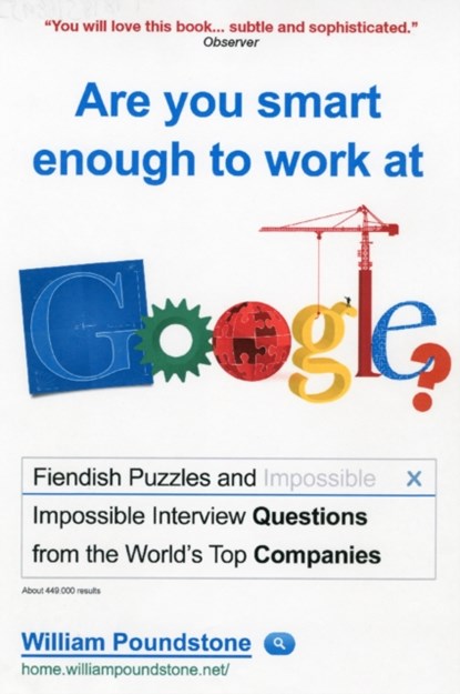 Are You Smart Enough to Work at Google?, William Poundstone - Paperback - 9781851689552