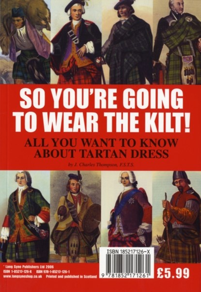 So You're Going to Wear the Kilt!, J.Charles Thompson - Paperback - 9781852171261