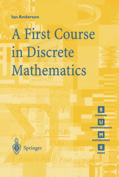 A First Course in Discrete Mathematics, Ian Anderson - Paperback - 9781852332365