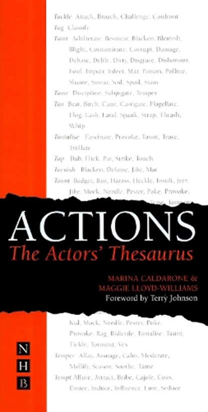 Actions: The Actors' Thesaurus, Marina Caldarone ; Maggie Lloyd-Williams - Paperback - 9781854596741