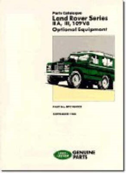 Land Rover Series IIA, III and 109V8 Optional Equipment, Brooklands Books Ltd - Paperback - 9781855202870