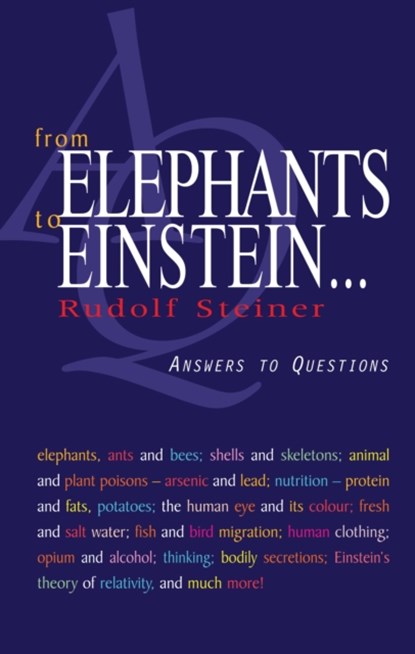 From Elephants to Einstein, Rudolf Steiner - Paperback - 9781855840812