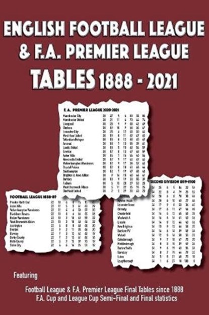 English Football League & F.A. Premier League Tables 1888-2021, Michael Robinson - Paperback - 9781862234703