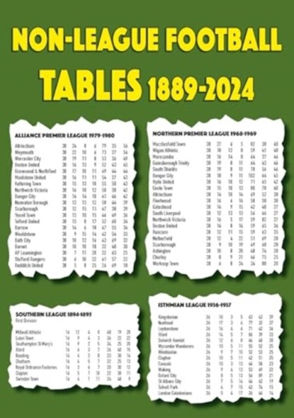 Non-league Football Tables 1889-2024, Michael Robinson - Paperback - 9781862235182