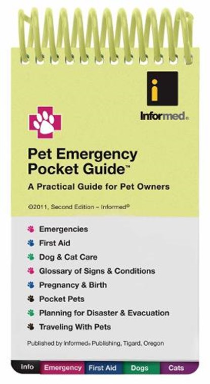 Pet Emergency Pocket Guide, Informed - Gebonden - 9781890495466