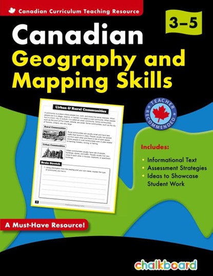 Canadian Geography And Mapping Skills Grades 3-5, Demetra Turnbull - Paperback - 9781897514177