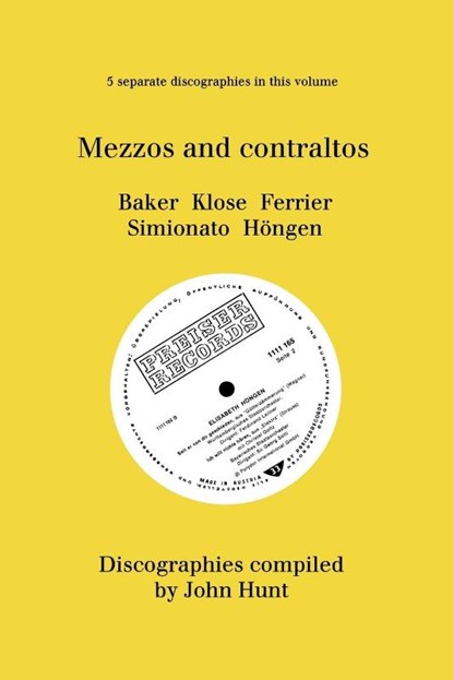 Mezzo and Contraltos, John Hunt - Paperback - 9781901395969