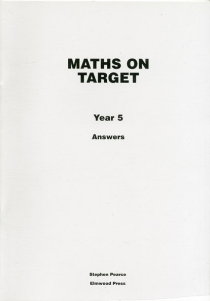 Maths on Target Year 5 Answers, Stephen Pearce - Paperback - 9781902214979