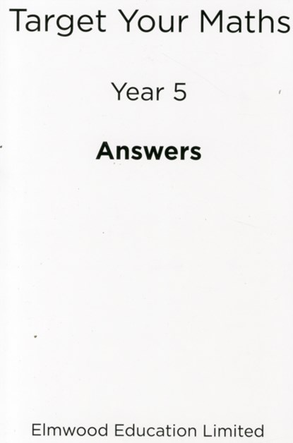 Target Your Maths Year 5 Answer Book, Stephen Pearce - Paperback - 9781906622336