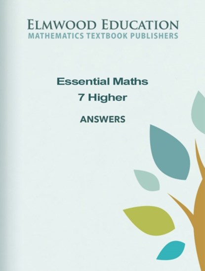 Essential Maths 7 Higher Answers, Michael White ; David Rayner - Paperback - 9781906622831