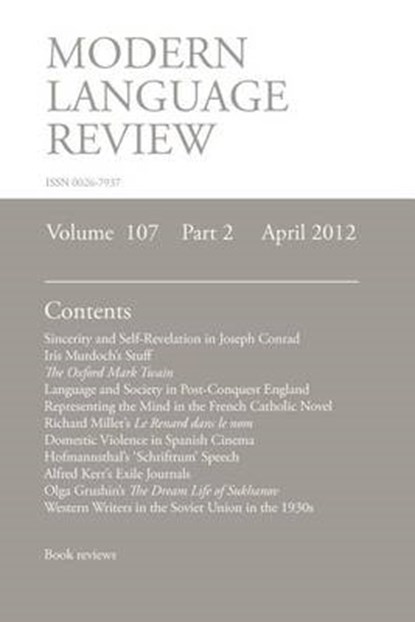 MLR April, RICHARDSON,  Brian - Paperback - 9781907322785
