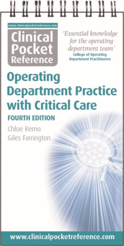 Clinical Pocket Reference Operating Department Practice, Chloe Remo - Gebonden - 9781908725172