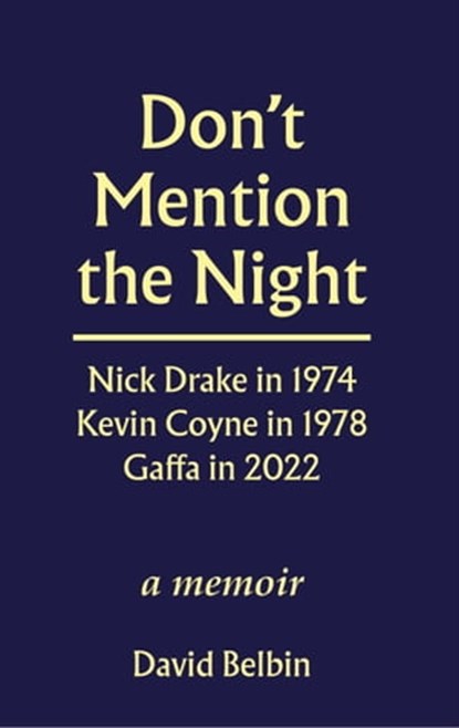 Don't Mention the Night, David Belbin - Ebook - 9781909509153