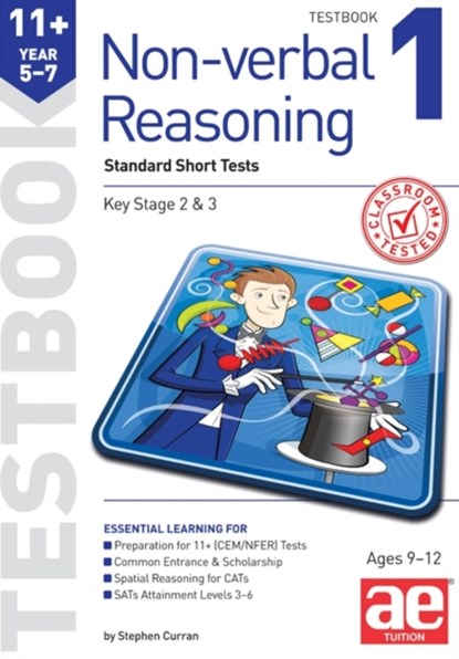 11+ Non-verbal Reasoning Year 5-7 Testbook 1, Stephen C. Curran ; Andrea F. Richardson - Paperback - 9781910107744