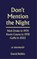 Don't Mention the Night, David Belbin - Paperback - 9781910170960