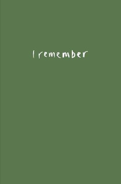 I Remember, Alec Finlay - Paperback - 9781910416242