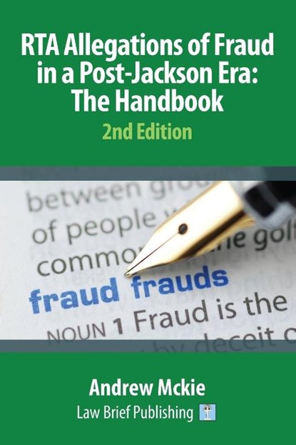 RTA Allegations of Fraud in a Post-Jackson Era: The Handbook, Andrew Mckie - Paperback - 9781911035015