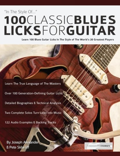 100 classic blues licks for guitar, Joseph Alexander - Paperback - 9781911267744
