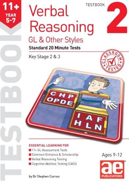 11+ Verbal Reasoning Year 5-7 GL & Other Styles Testbook 2, Stephen C. Curran ; Warren J. Vokes - Paperback - 9781911553663