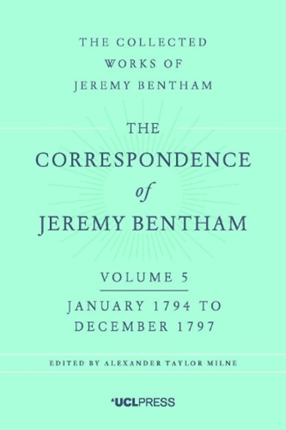 The Correspondence of Jeremy Bentham, Volume 5, Jeremy Bentham - Gebonden - 9781911576235