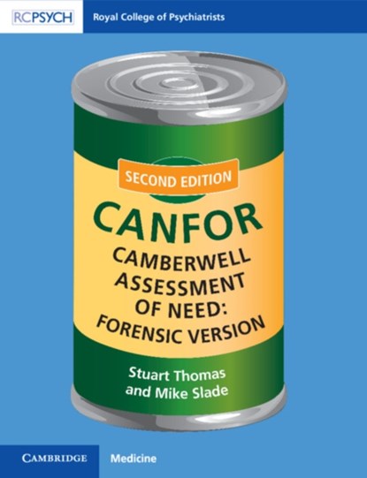 Camberwell Assessment of Need: Forensic Version, Stuart Thomas ; Mike (University of Nottingham) Slade - Paperback - 9781911623410