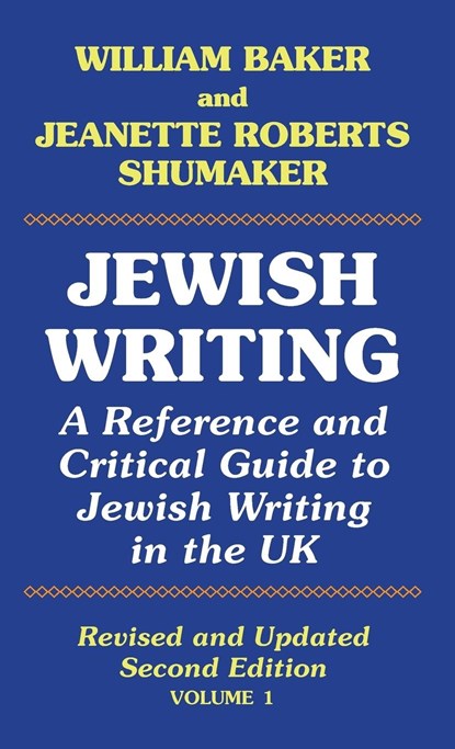 Jewish Writing, William Baker - Gebonden - 9781912224098