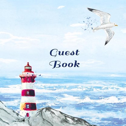 GUEST BOOK FOR VACATION HOME, Visitors Book, Beach House Guest Book, Seaside Retreat Guest Book, Visitor Comments Book., ANGELI PUBLICATIONS - Gebonden - 9781912484294