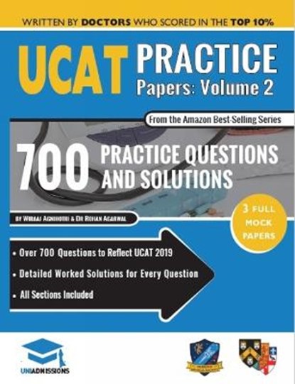 UCAT Practice Papers Volume Two, Dr Wiraaj Agnihotri ; Dr Rohan Agarwal - Paperback - 9781912557554
