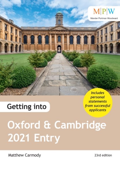 Getting into Oxford and Cambridge 2021 Entry, niet bekend - Paperback - 9781912943241