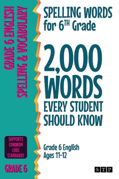 Spelling Words for 6th Grade, STP Books - Paperback - 9781912956326