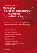 Managing Personal Bankruptcy - Alternatives to Bankruptcy - David Marsh - 9781913342227