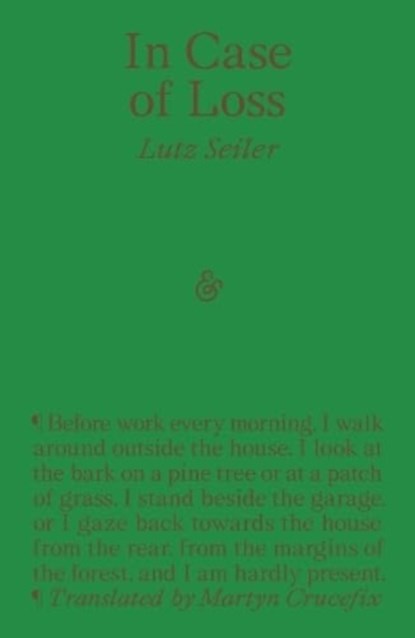 In Case of Loss, Lutz Seiler - Paperback - 9781913505783