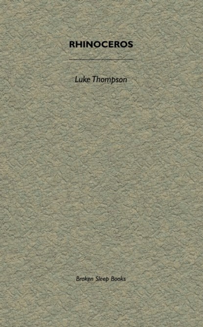 Rhinoceros, Luke Thompson - Paperback - 9781913642204