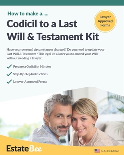 Codicil to a Last Will & Testament Kit, Estatebee - Paperback - 9781913889012
