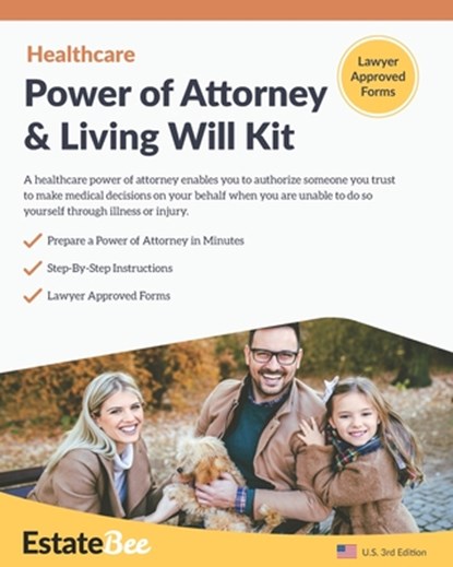 Healthcare Power of Attorney & Living Will Kit, Estatebee - Paperback - 9781913889081