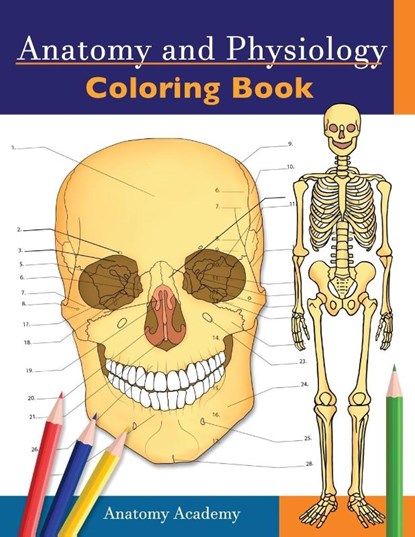 Anatomy and Physiology Coloring Book, Anatomy Academy - Paperback - 9781914207044