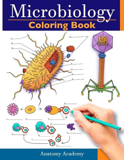 Microbiology Coloring Book, Anatomy Academy - Paperback - 9781914207549