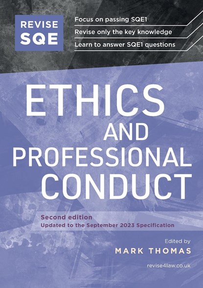 Revise SQE Ethics and Professional Conduct, Mark Thomas - Paperback - 9781914213717