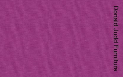 Donald judd furniture, donald judd - Paperback - 9781915743213