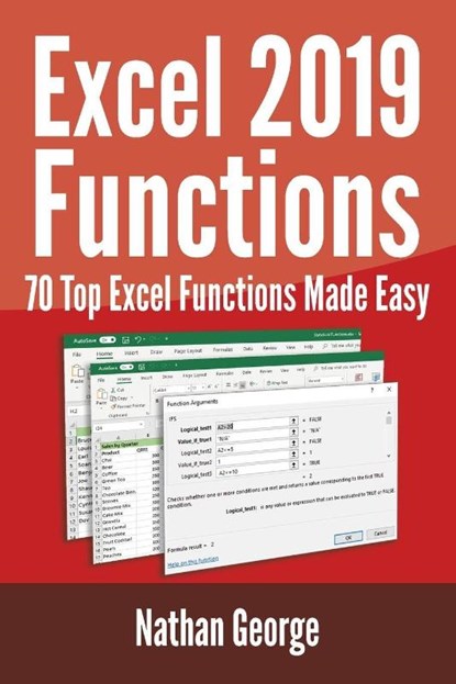 Excel 2019 Functions, Nathan George - Paperback - 9781916211322