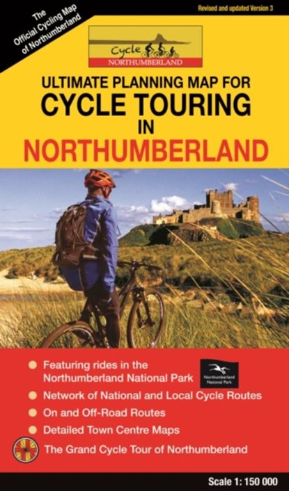 Cycle Touring Map of Northumberland - REV.3, niet bekend - Gebonden - 9781916237643
