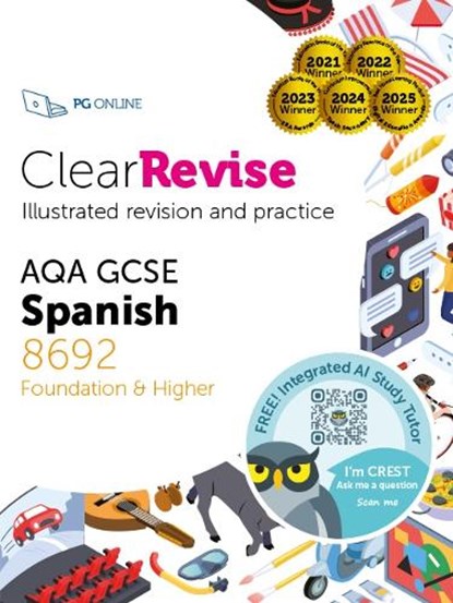 ClearRevise AQA GCSE Spanish 8692, PG Online - Paperback - 9781916518025