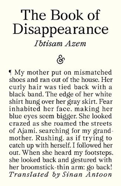 The Book of Disappearance, Ibtisam Azem - Paperback - 9781916751026