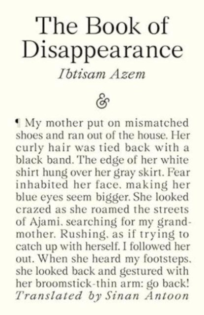 The Book of Disappearance, Ibtisam Azem - Paperback - 9781916751026