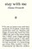 Stay with Me, Hanne Orstavik - Paperback - 9781916751088